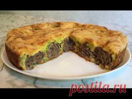 Пирог с Фрикадельками /Мясной Пирог / Pie With Meatballs / Простой Рецепт (Быстро и Очень Вкусно)