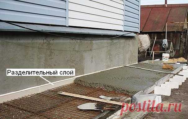 Изготавливаем отмостку вокруг дома