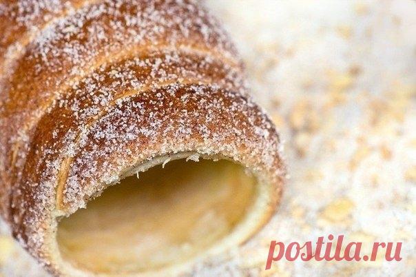 Как приготовить чешская булочка (трдельник)  - рецепт, ингредиенты и фотографии