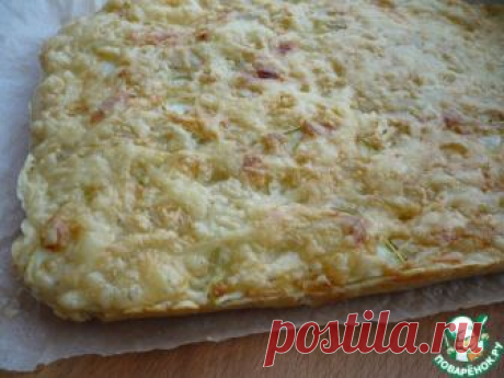 Простейшая запеканка из кабачка "Хочу, хочу, хочу!..."- элементарно: кабачок, мука, вода