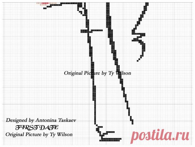 Вышивка крестиком черно-белых рисунков