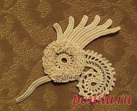Уголок Yoshta: Irish crochet - Flower Цветок 1