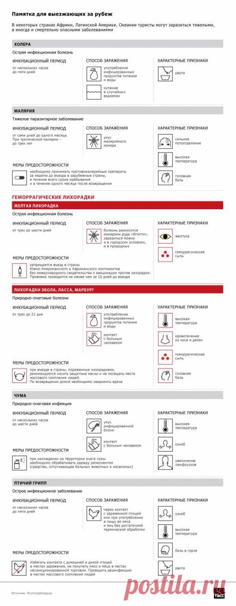 ТАСС Инфографика: Памятка для выезжающих за рубеж