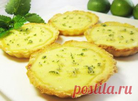 Тарталетки Мохито с мятой и лаймом