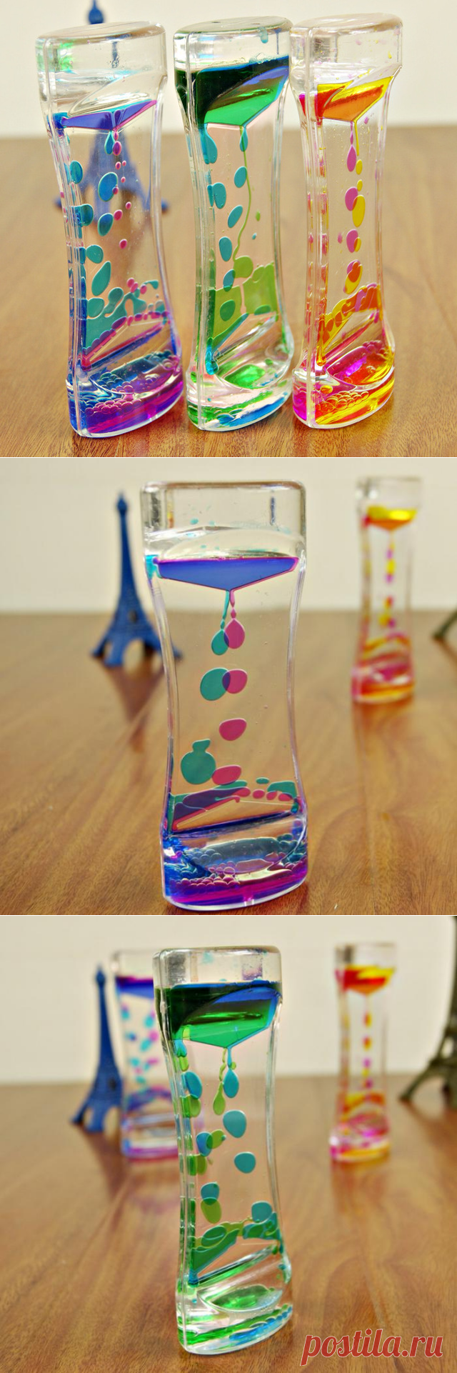 Плавающие цветовой гаммы иллюзия таймер жидкость движения визуальный тонкий жидкого масла стекло песочные часы таймер часы орнамент стол купить на AliExpress