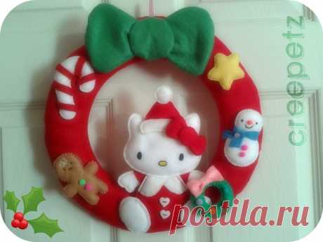 CORONA DE HELLO KITTY Y NIEVES