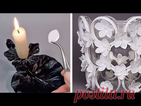 DIY😊Никогда не выбрасываю бутылочки от йогурта.🌺Чудесное кашпо для орхидеи и не только…