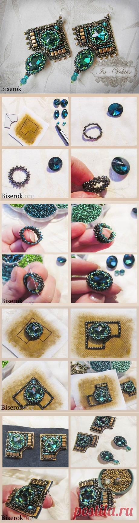 Cерьги "кокошник"