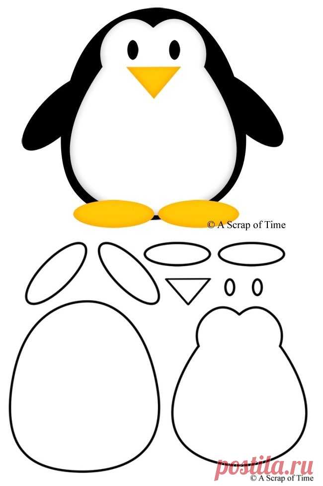 Felt penguin pattern