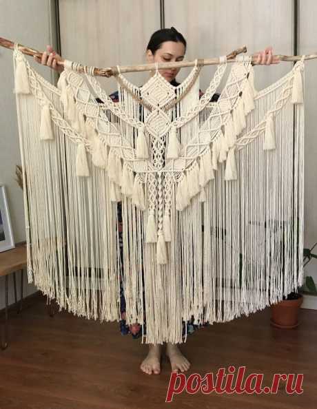 Этно-панно на ветке. Эко-украшения всегда в тренде | Живые Вещи | Пульс Mail.ru модное интерьерное украшение своими руками