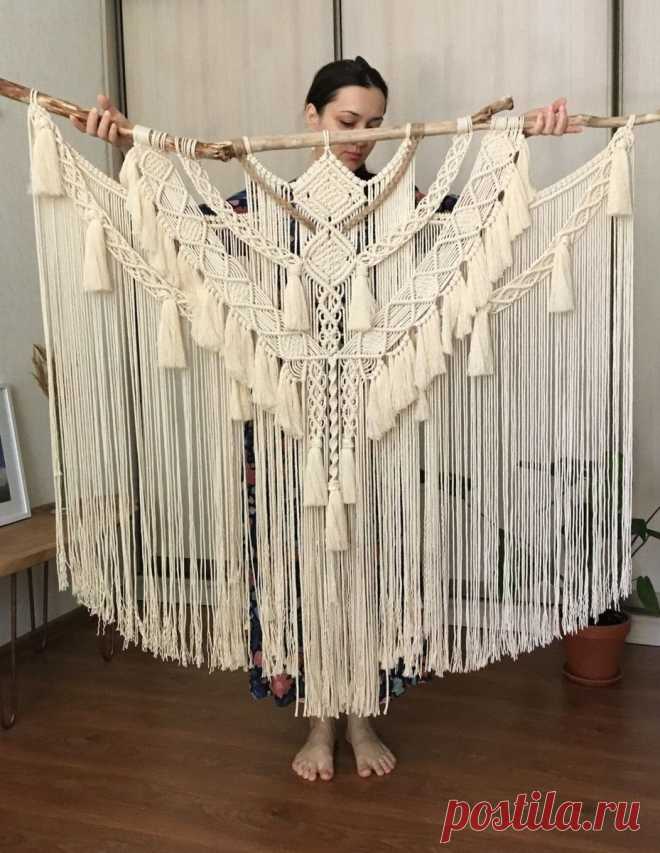 Этно-панно на ветке. Эко-украшения всегда в тренде | Живые Вещи | Пульс Mail.ru модное интерьерное украшение своими руками