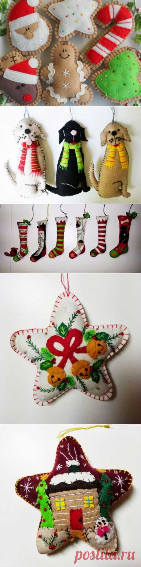 Игрушки и Поделки из Фетра / Felt Crafts Toys. DIY ideas for home decor ~ HandMadiya.com