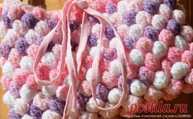 Узор крючком "шишечки"