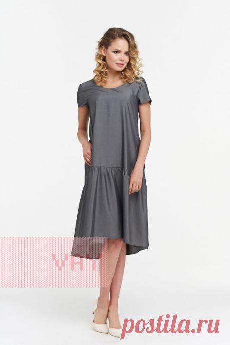 Летние платья для работы от марки VAY. Женские летние офисные платья VAY (артикул 3408), цветовое решение серый. Ещё больше женских платьев марки ВЭЙ на наших сайтах. Официальное представительство бренда VAY: купить в розницу в магазине Согревай.ру https://www.sogrevay.ru, оптовые закупки на Ньювэй.ру https://www.newvay.ru