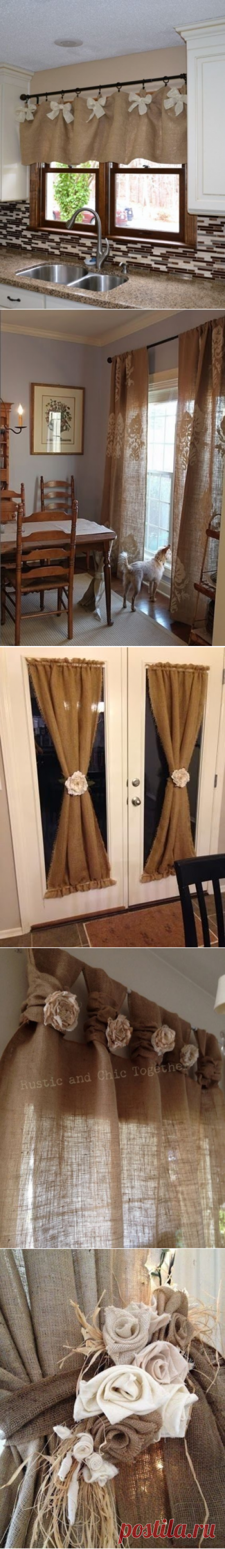 Идеи из мешковины для стильного декора