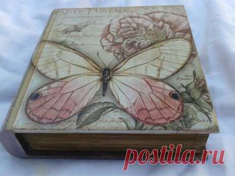 (63) caja libro | Interesante decoupage
