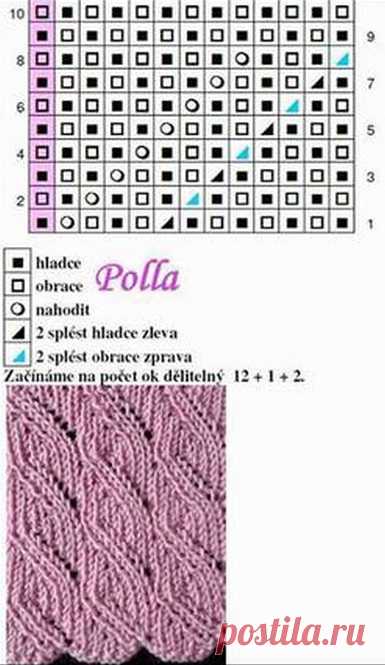 Вязание красивого узора