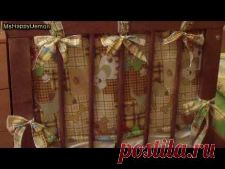 Как сшить бортики в кроватку ребенку.