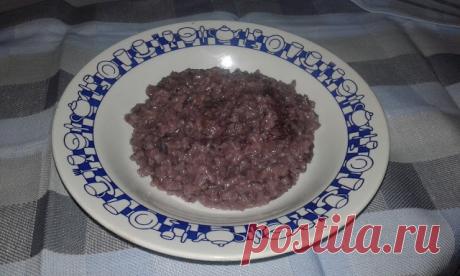 Італійські голубці: Різотто з синьою капустою (Risotto viola)