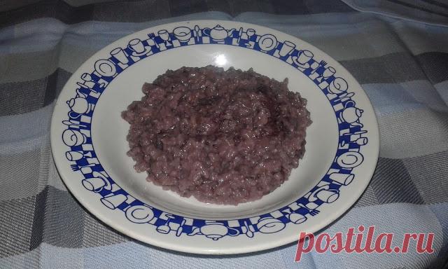 Італійські голубці: Різотто з синьою капустою (Risotto viola)