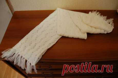 Узор «Полосочки» для палантина (машина).