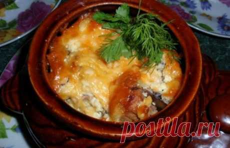 Жаркое с овощами в горшочках (рецепт)