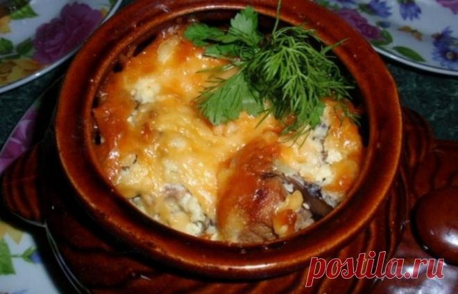 Жаркое с овощами в горшочках (рецепт)