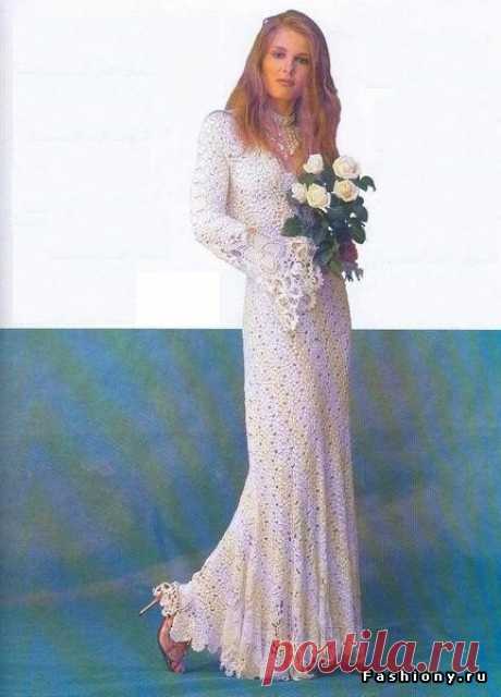 Вязаные свадебные платья / вяжем свадебные платья