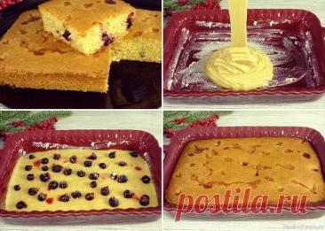 Сладкий заливной пирог