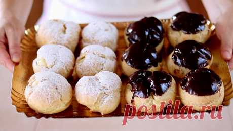 Bignè alla crema e al cioccolato ricetta facile - Fatto in casa da Benedetta