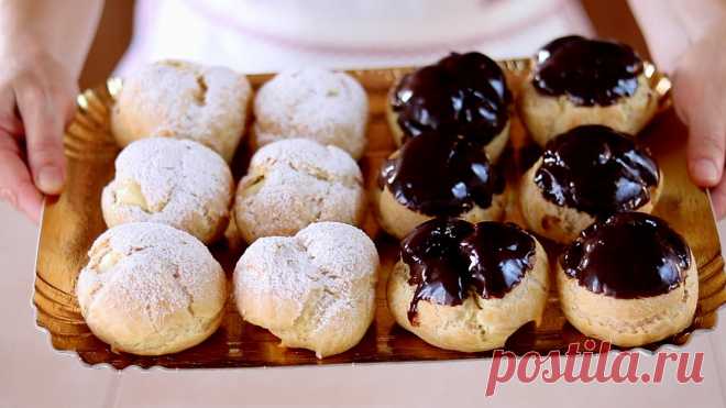 Bignè alla crema e al cioccolato ricetta facile - Fatto in casa da Benedetta