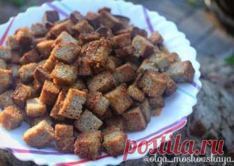 Сухарики с чесноком Автор рецепта Ольга Московская - Cookpad