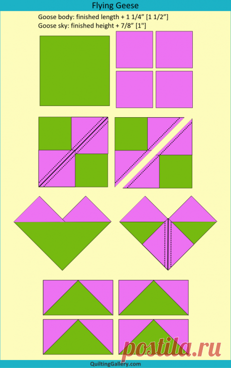 DS QAL: Creating Triangle and Flying Geese Units - Quilting Gallery /Quilting Gallery