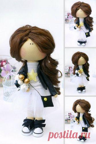 Unique Art Doll Handmade Tilda Doll Girl Special Gift