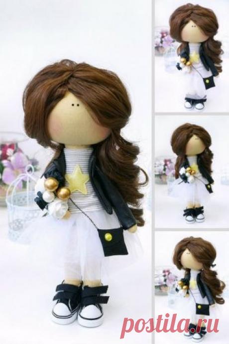 Unique Art Doll Handmade Tilda Doll Girl Special Gift