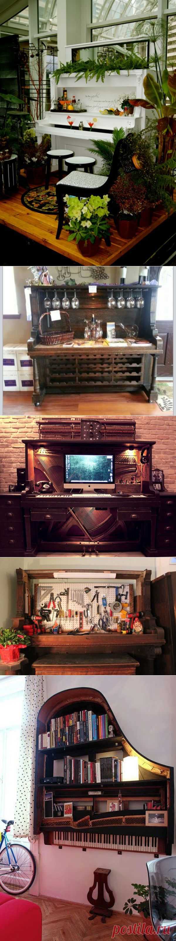 17 Creative Ideas For Repurposing An Old Piano