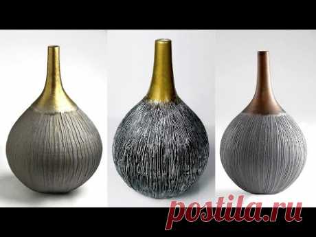Paper Flower Vase making || Decorative Showpiece For Home Decor || Pottery making