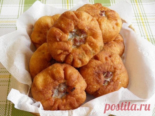 Беляши с сухими дрожжами на воде
