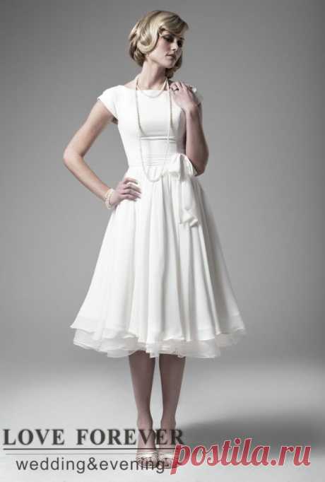 Tea Length Wedding Dresses With Sleeves | A Trusted Wedding Source by Dyal.net