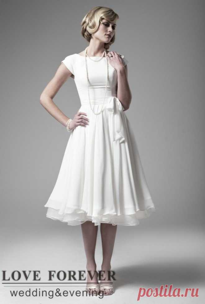 Tea Length Wedding Dresses With Sleeves | A Trusted Wedding Source by Dyal.net