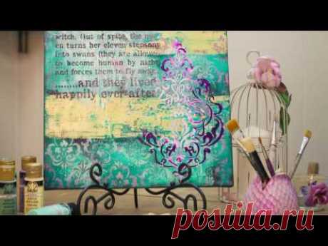 СКАЧАТЬ Ритм пятен и слов: видео МК Натальи Жуковой по микс медиа Mixed Media. Анонс
