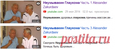 Неумывакин Глаукома Часть 1-3    Alexander Zakurdaev — Яндекс.Видео