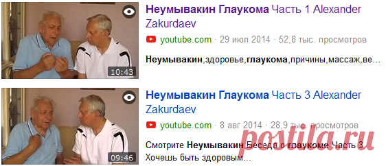 Неумывакин Глаукома Часть 1-3    Alexander Zakurdaev — Яндекс.Видео