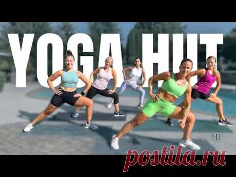 40 MIN Full Body YOGA HIIT Workout | Cardio + Strength | NO REPEAT &amp; NO JUMPING