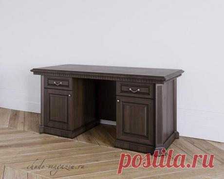 Деревянный стол из массива дуба цвета орех купить по цене 120 330 руб. в Москве — интернет магазин chudo-magazin.ru