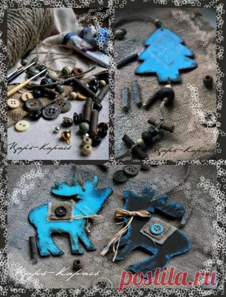 МК Елочные украшения в Скандинавском стиле - Ярмарка Мастеров - ручная работа, handmade