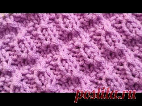 Рельефная фактура и эффект резинки в новом узоре на моём канале.🧶❤️knitting pattern.