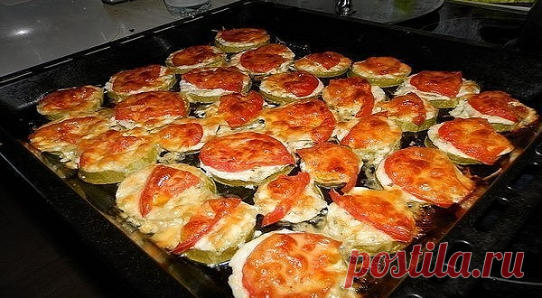 Кабачки запечённые с сыром