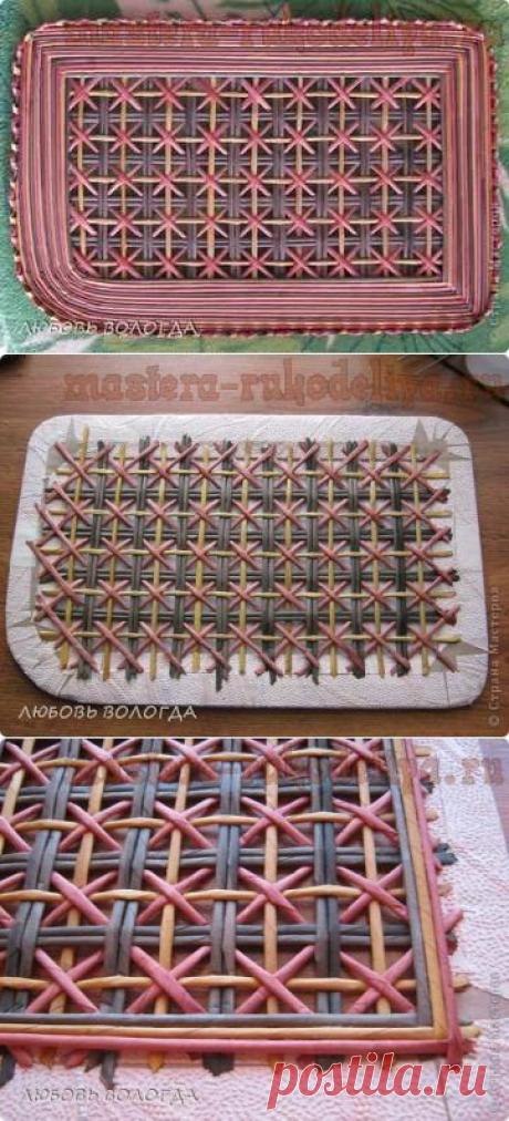 Мастера рукоделия - рукоделие для дома. Бесплатные мастер-классы, фото и видео уроки - Мастер-класс по плетению из газет: Ажурная крышка для плетенок