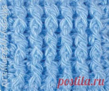 Узор крючком: рельефная резинка крючком | Схемы-Вязания.ру